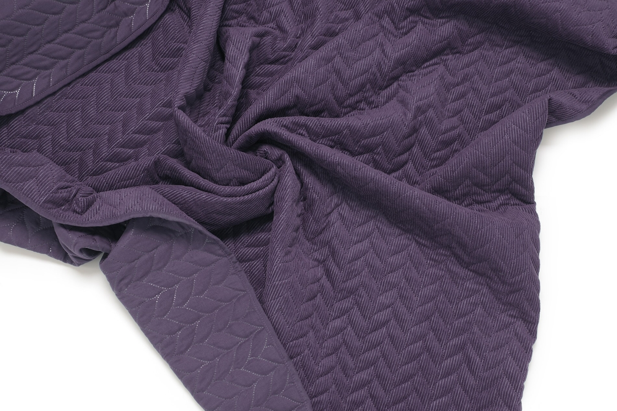 FC Corduroy Bedspread Mulberry Purple