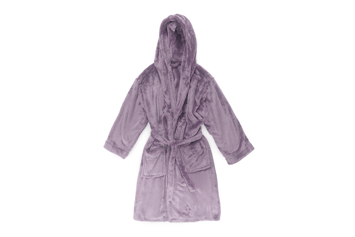 FC Deep Fleece Bathrobe Mulberry Purple