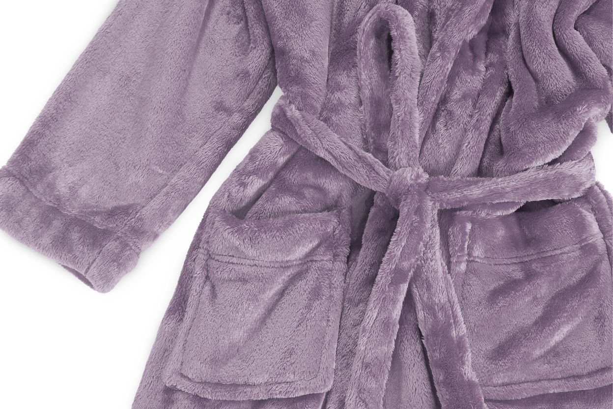 FC Deep Fleece Bathrobe Mulberry Purple