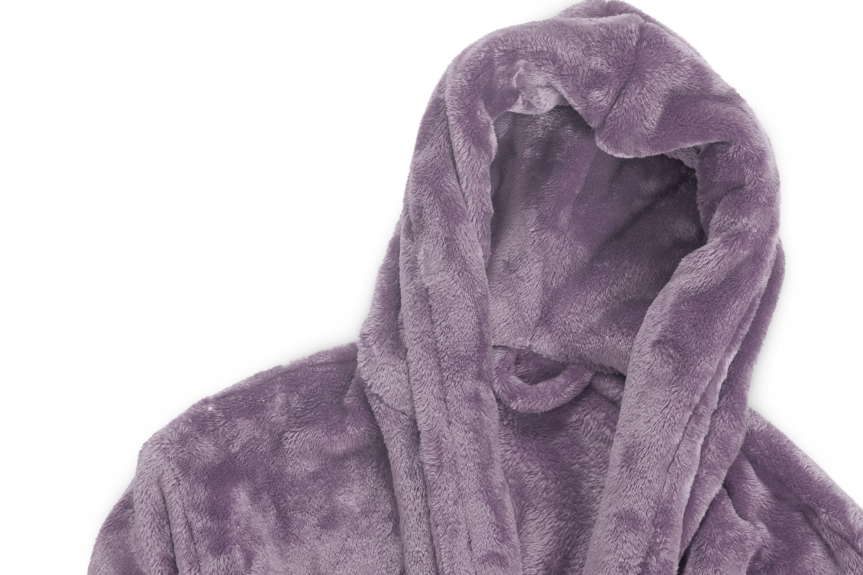 FC Deep Fleece Bathrobe Mulberry Purple