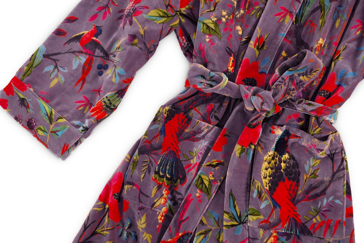 FC Paradise Velvet Robe Mulberry Purple