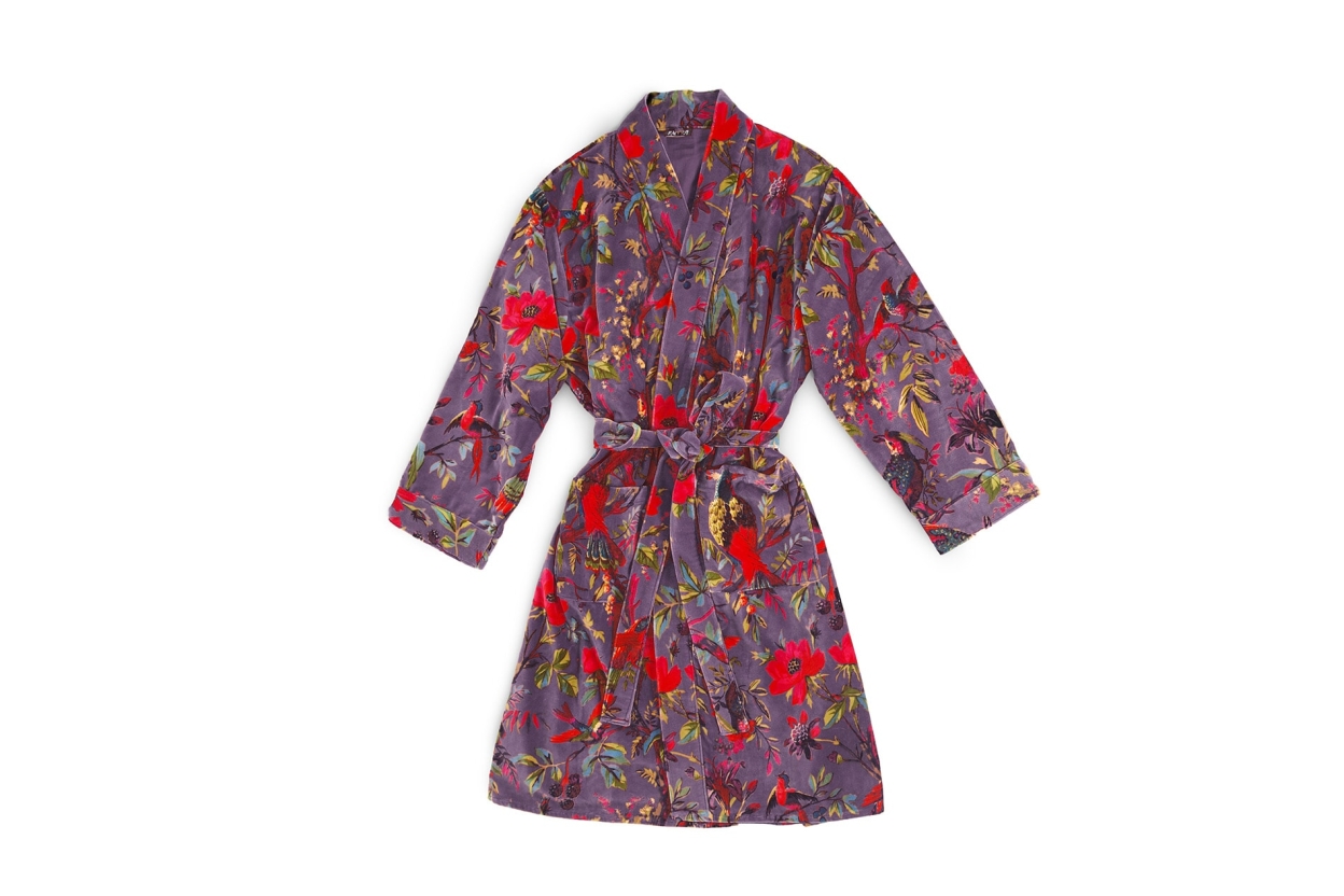 FC Paradise Velvet Robe Mulberry Purple Thdt Z
