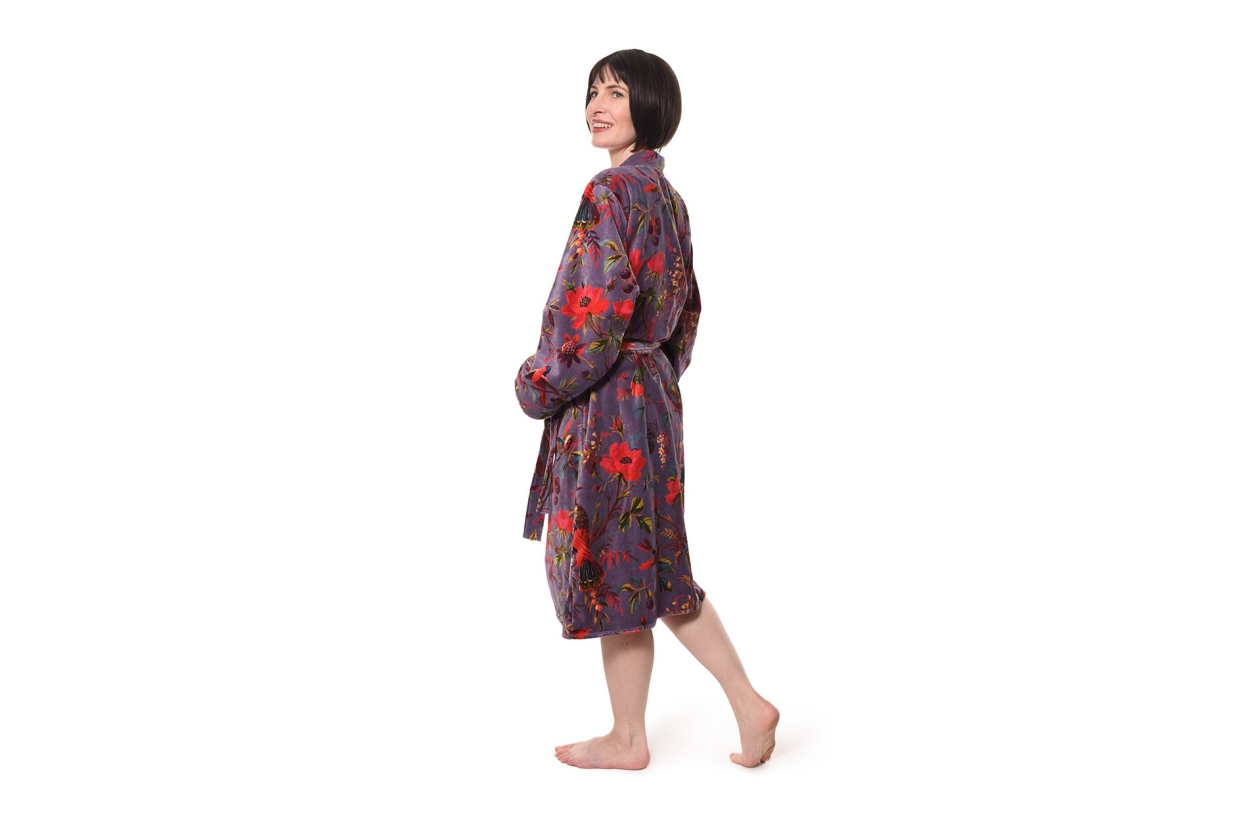 FC Paradise Velvet Robe Mulberry Purple