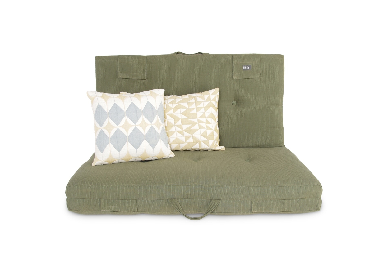 FC Lofa Sofa Half Rib Olive Green