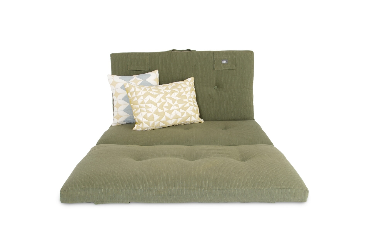 FC Lofa Sofa Half Rib Olive Green