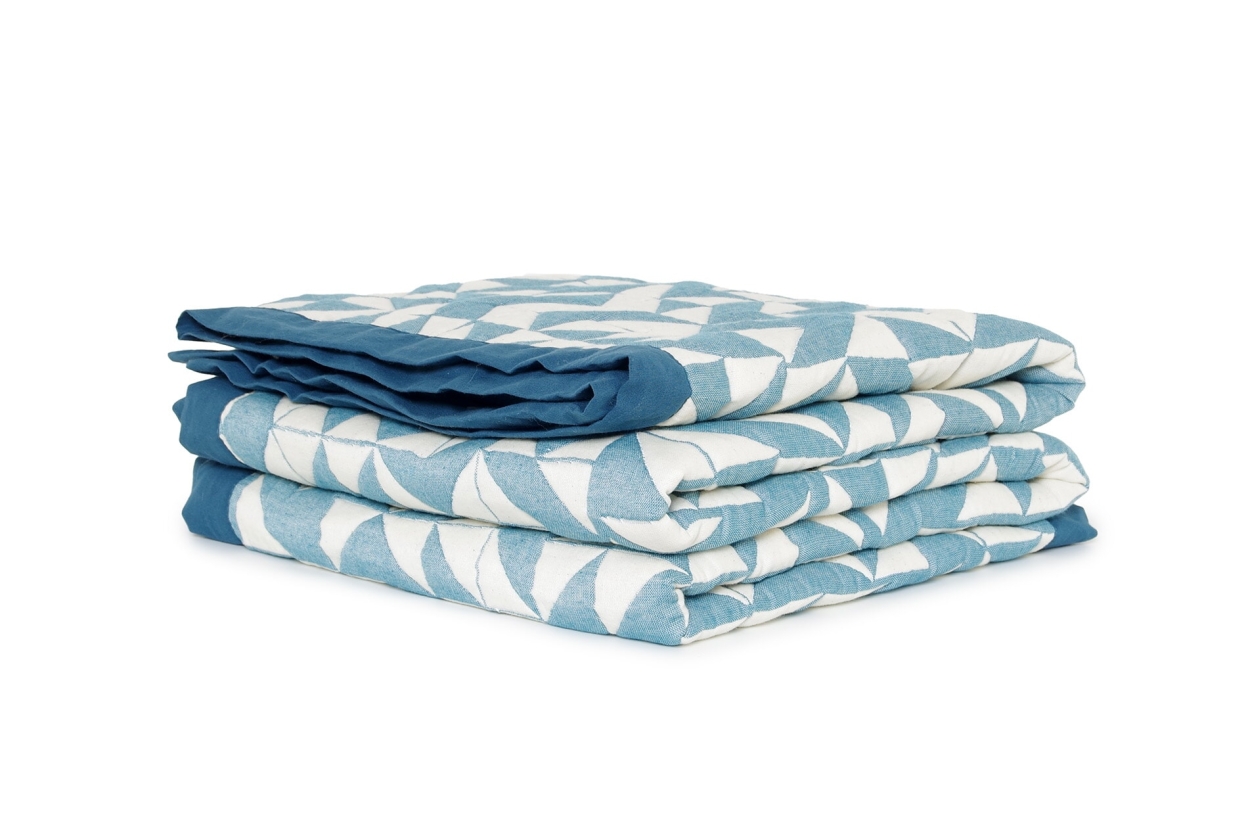 FC Origami Throw Oslo Blue