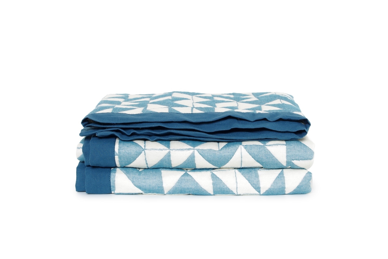 FC Origami Throw Oslo Blue