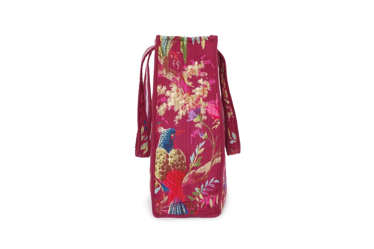 FC Paradise Quilted Shopper Garnet Red