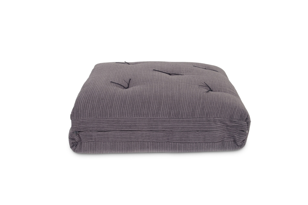 FC Zip Up Half Rib Charcoal