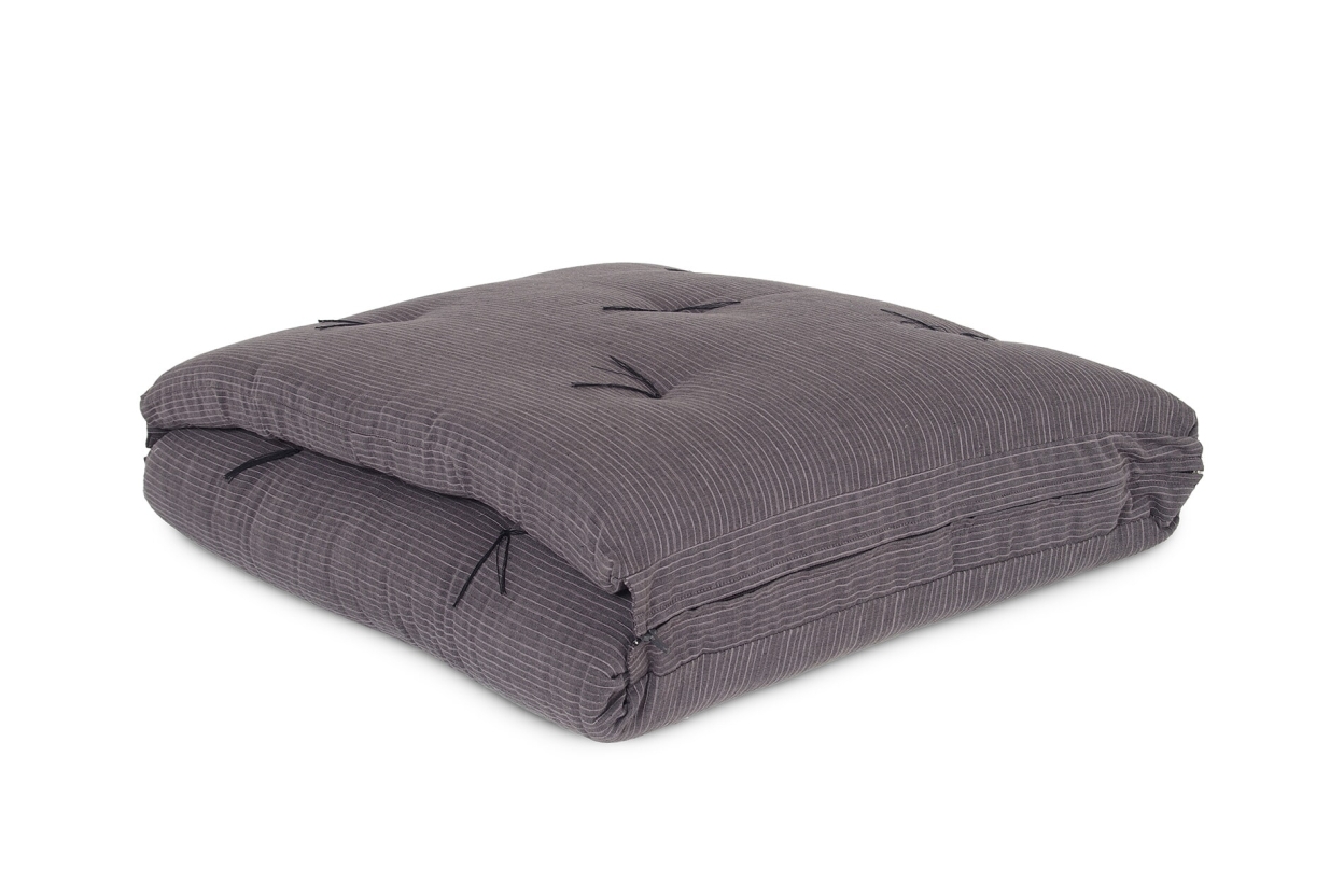 FC Zip Up Half Rib Charcoal