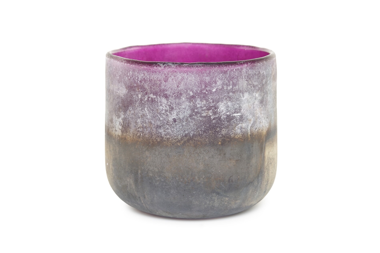 Lumo Glass Nerja Pot (Mulberry)