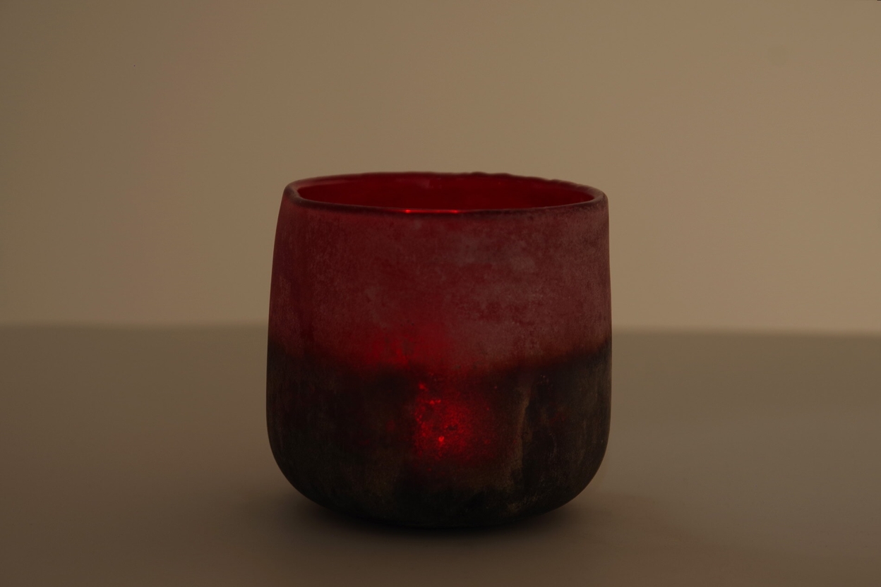 Lumo Glass Mijas Tea Light (Garnet)