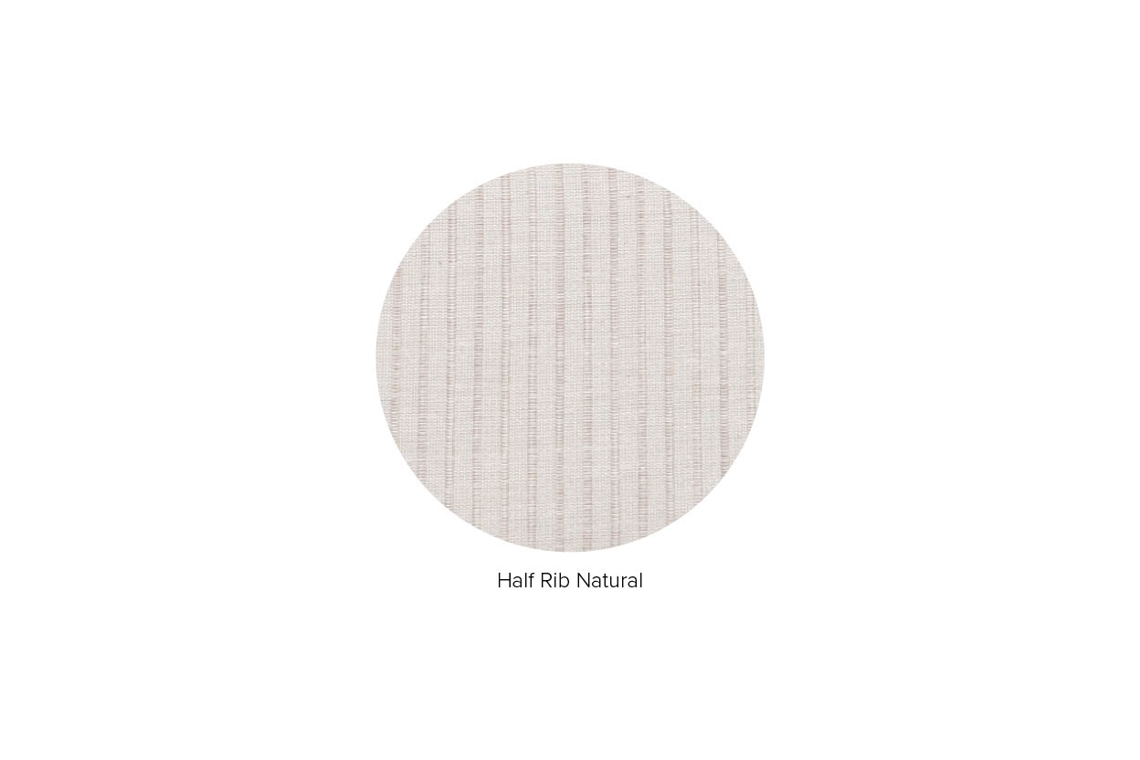 Half Rib Natural Seater