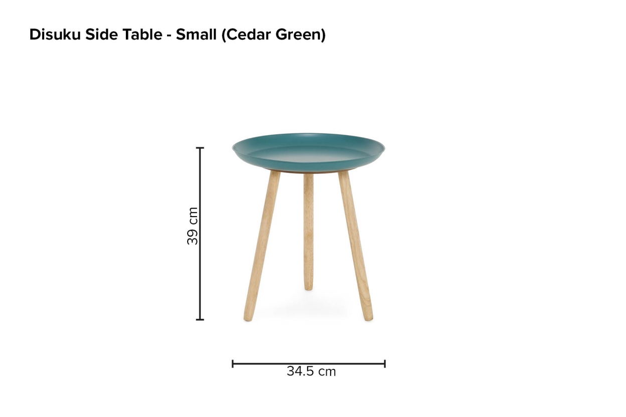 Disuku Side Table Small Cedar Green