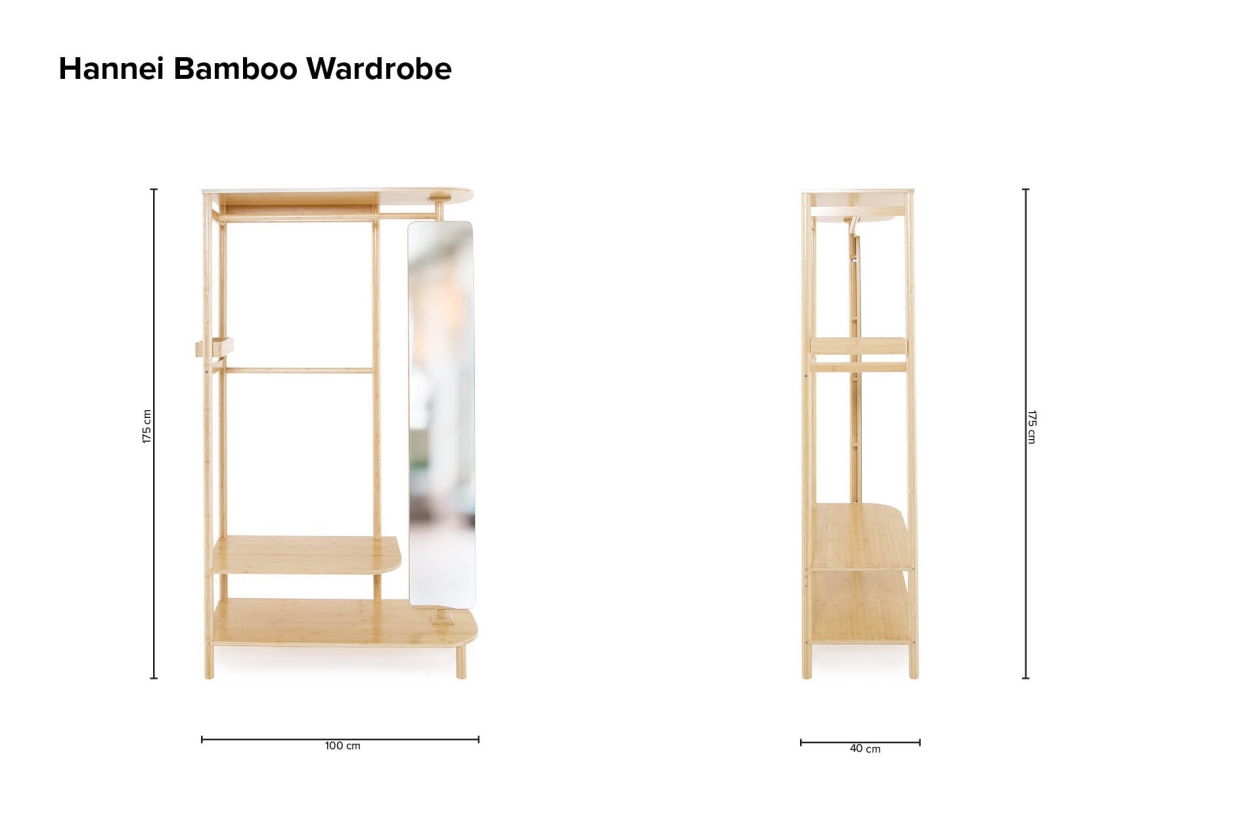 Hannei Bamboo Wardrobe
