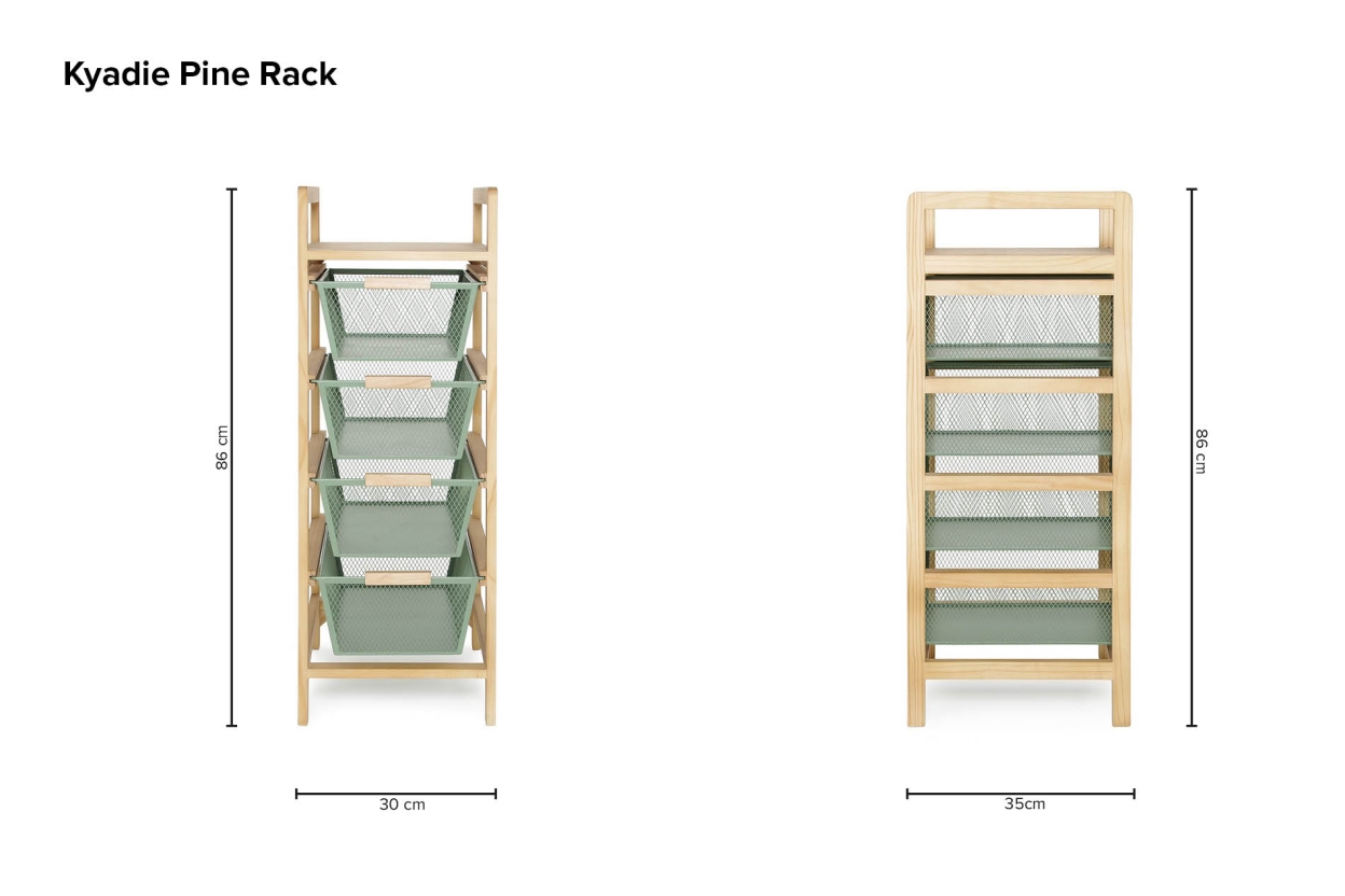 Kyadie Pine Rack
