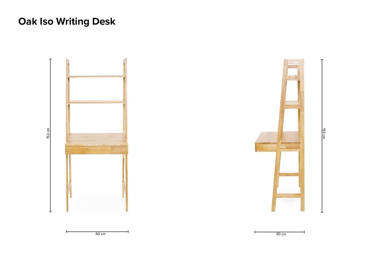 Oak Iso Writing Desk Tnvz Ha