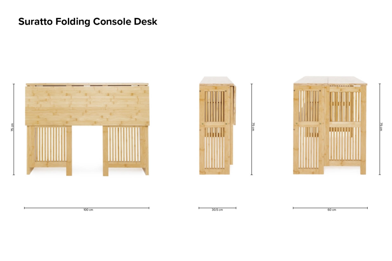Suratto Folding Console Desk