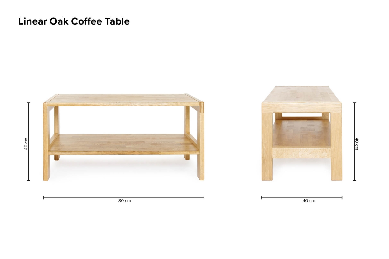 Linear Oak Coffee Table