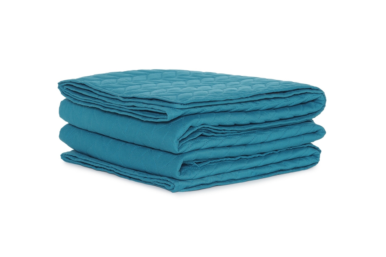 FC Mori Quilted Bedspread Dark Teal
