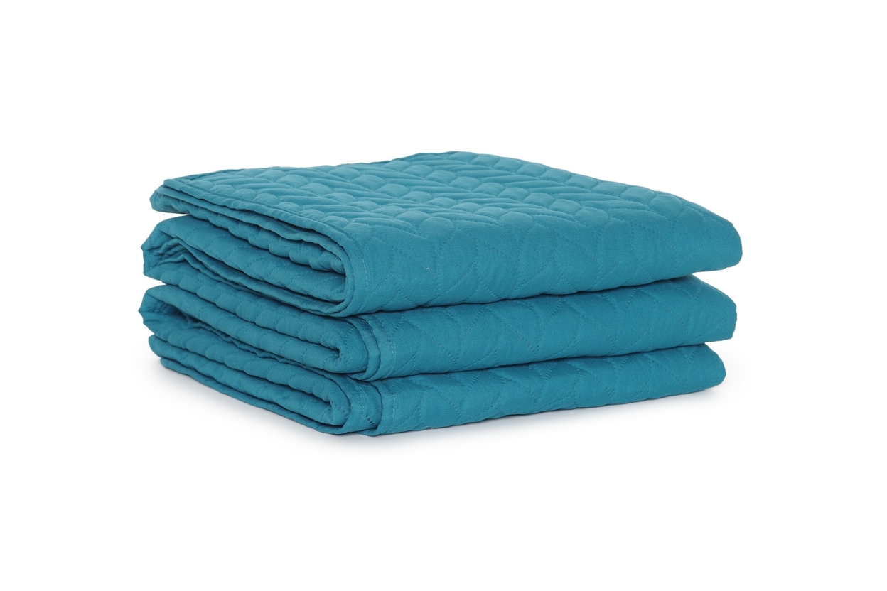 FC Mori Quilted Bedspread Dark Teal