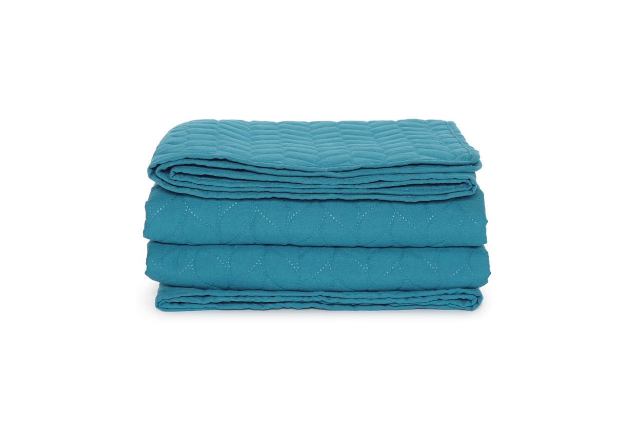 FC Mori Quilted Bedspread Dark Teal N