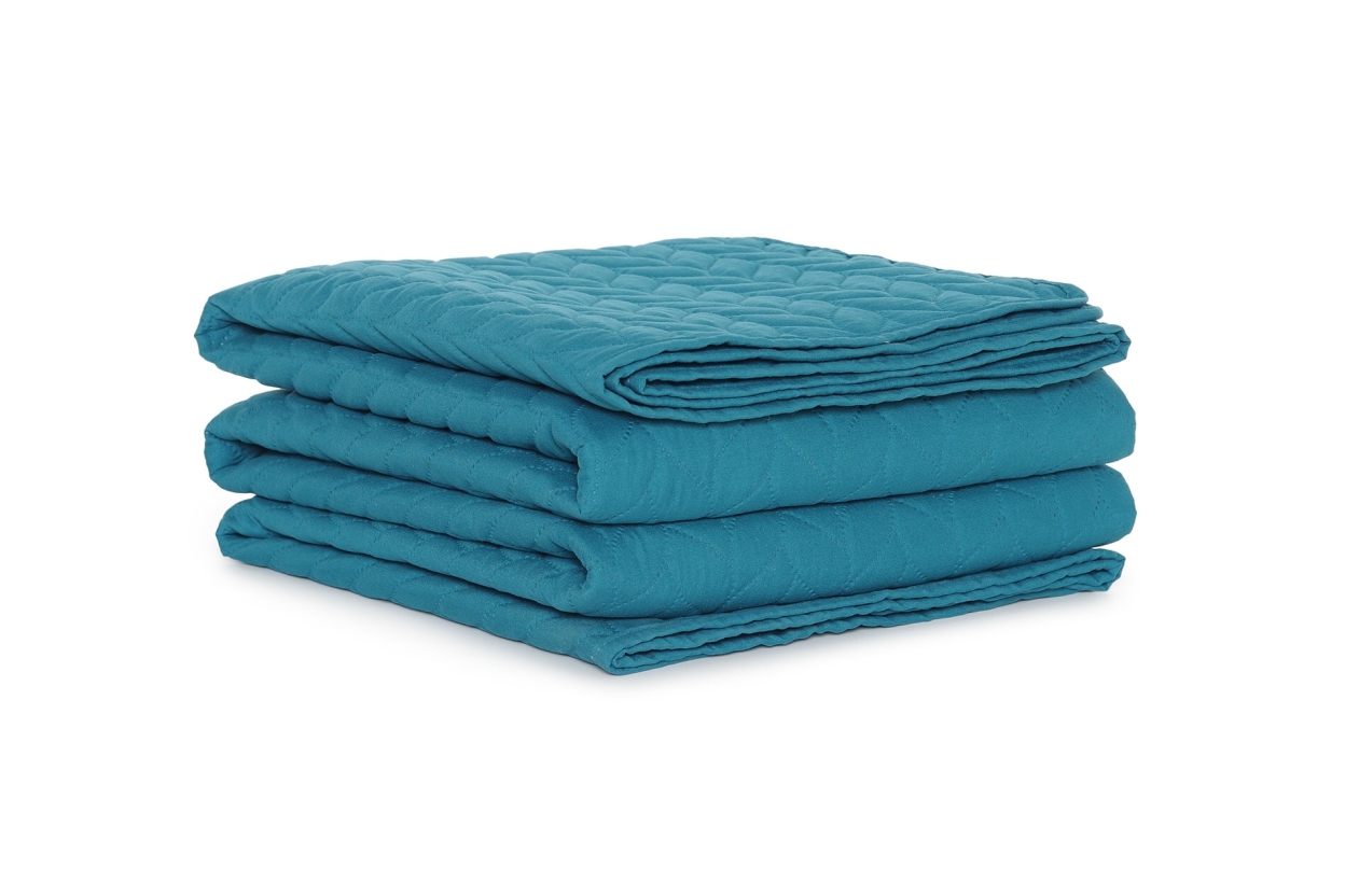 FC Mori Quilted Bedspread Dark Teal N