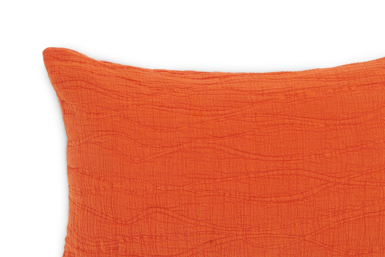 FC Ripple Weave Cushion Ochre