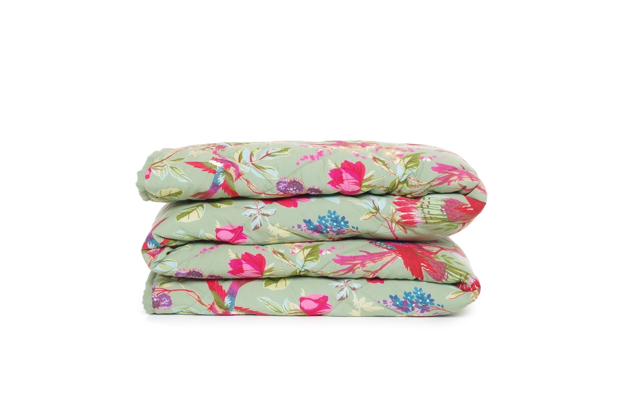 FC Paradise Quilted Bedspread Aspen Green Bvh Lj