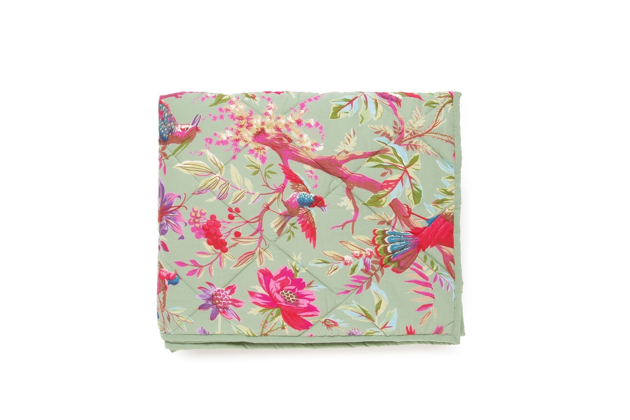 FC Paradise Quilted Bedspread Aspen Green