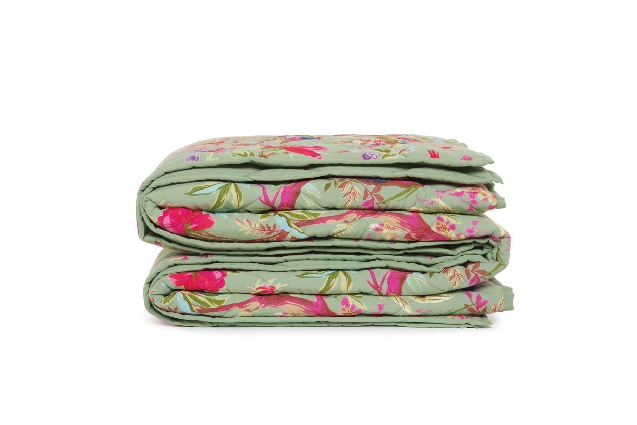 FC Paradise Quilted Bedspread Aspen Green