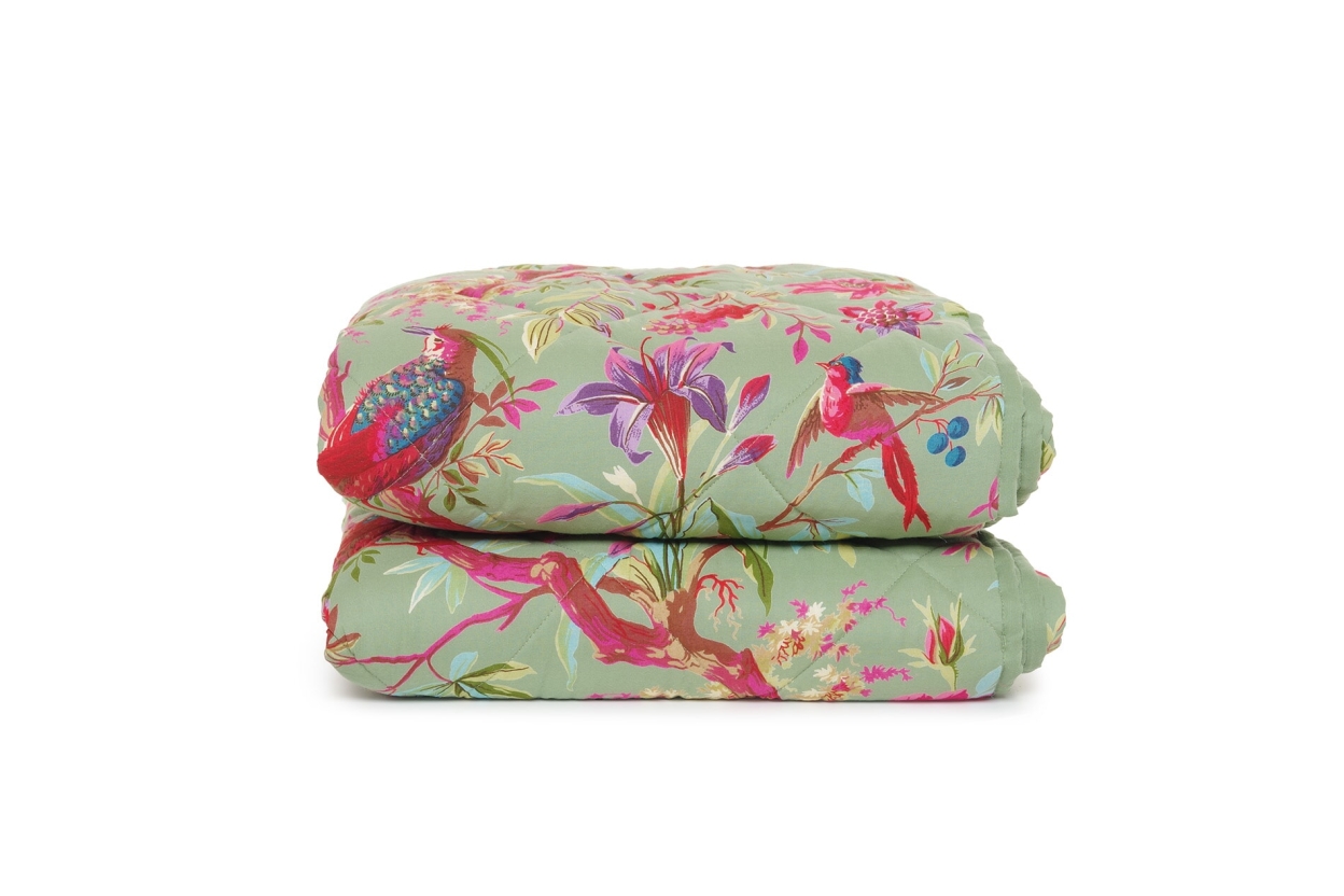 FC Paradise Quilted Bedspread Aspen Green