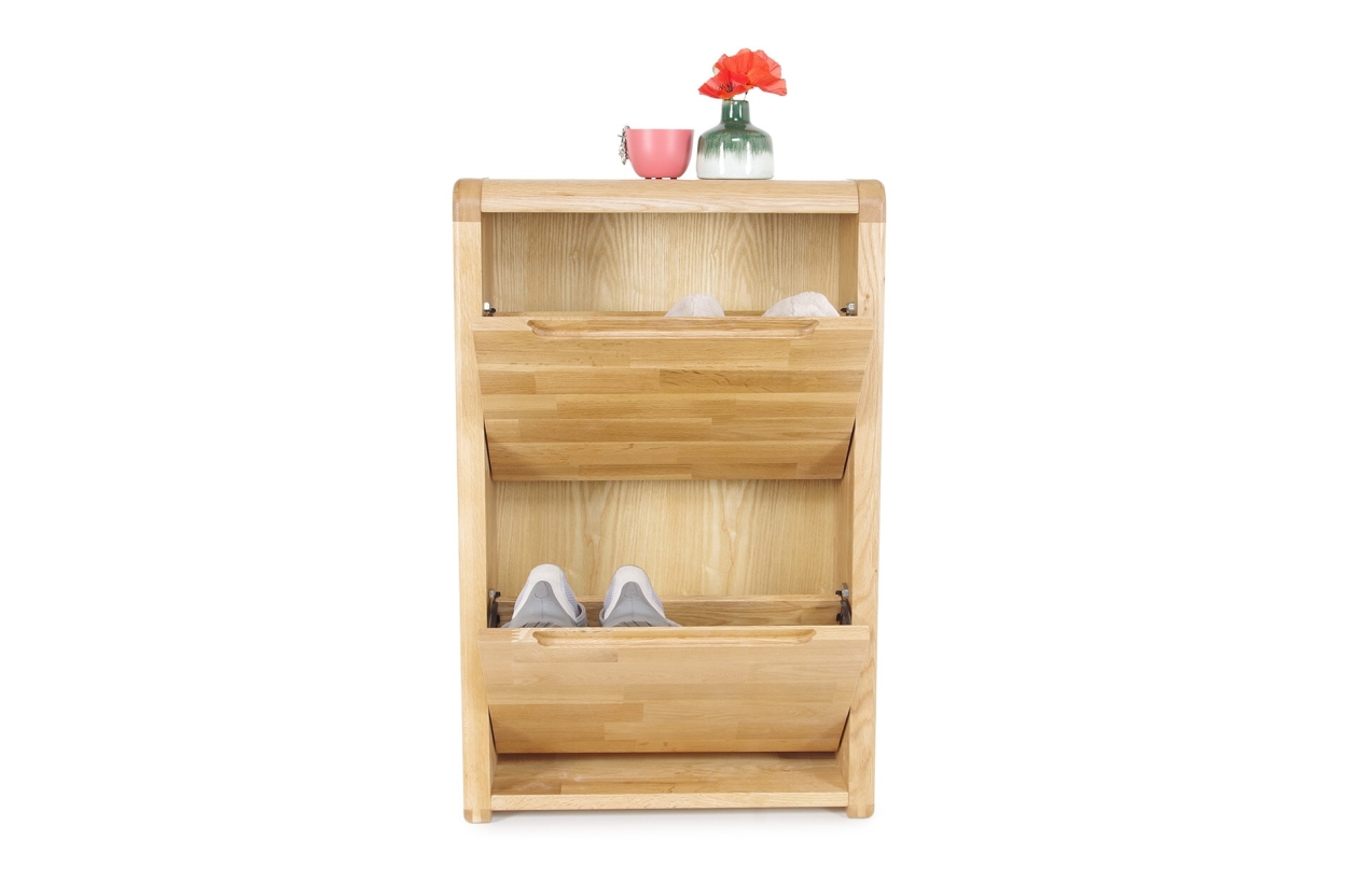 FC Loop Oak Shoe Cabinet