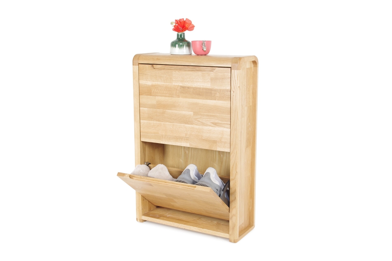FC Loop Oak Shoe Cabinet