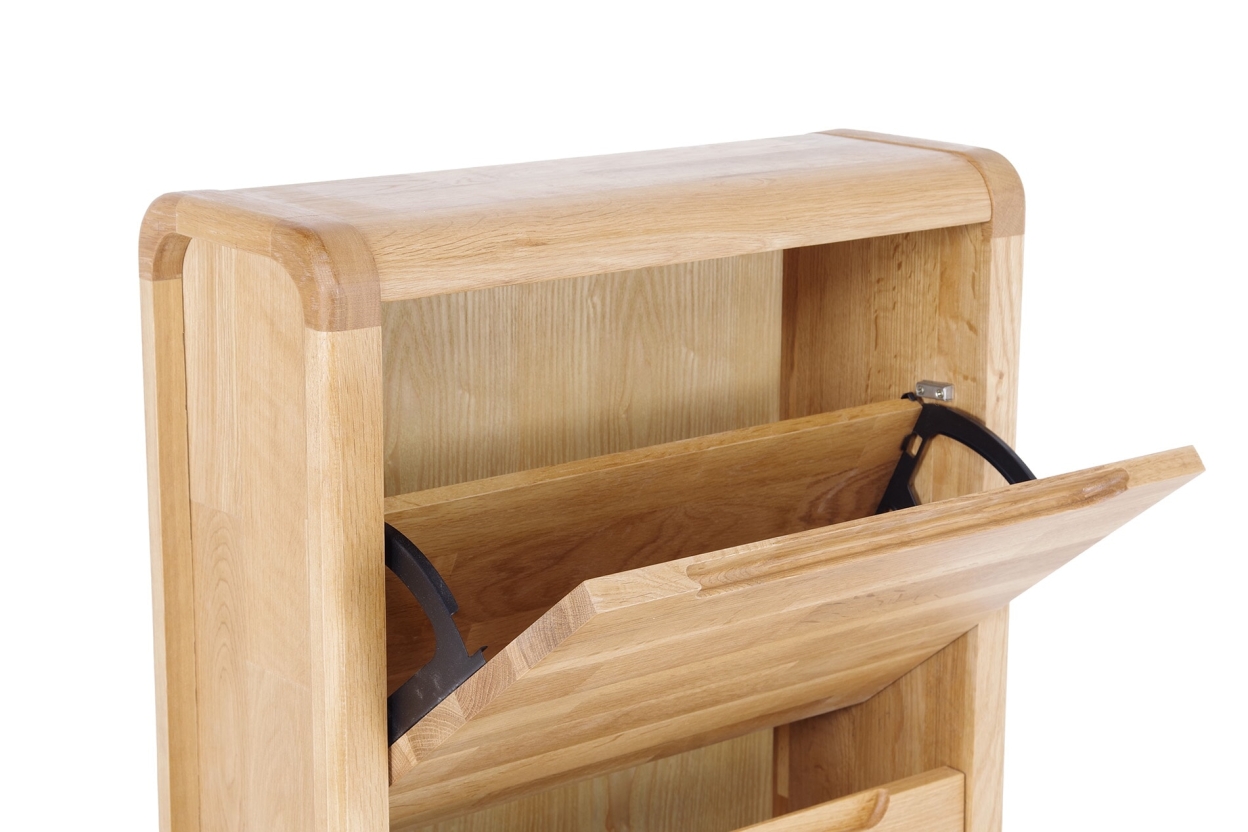 FC Loop Oak Shoe Cabinet