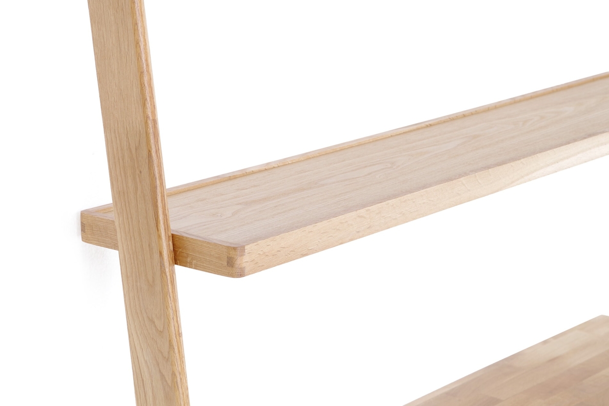 FC Oak Rounded Wide Ladder Desk