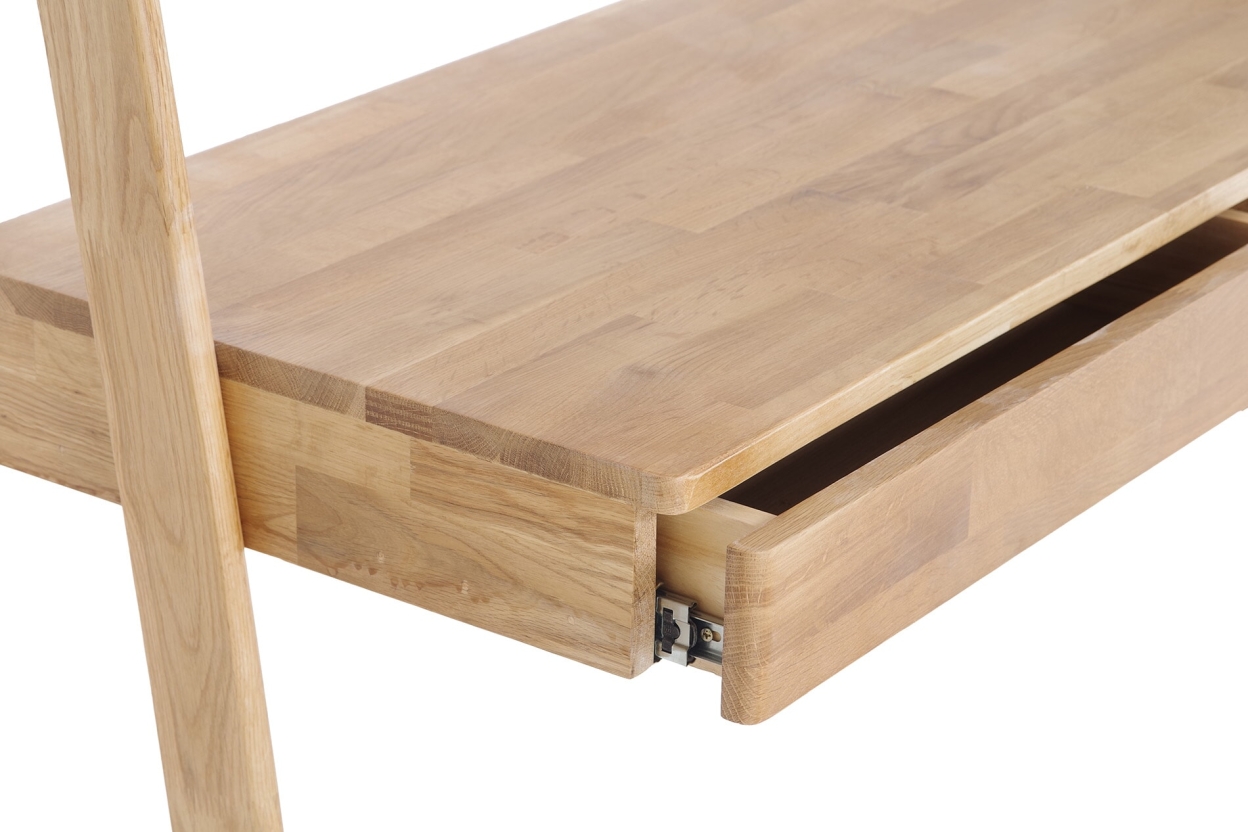 FC Oak Rounded Wide Ladder Desk