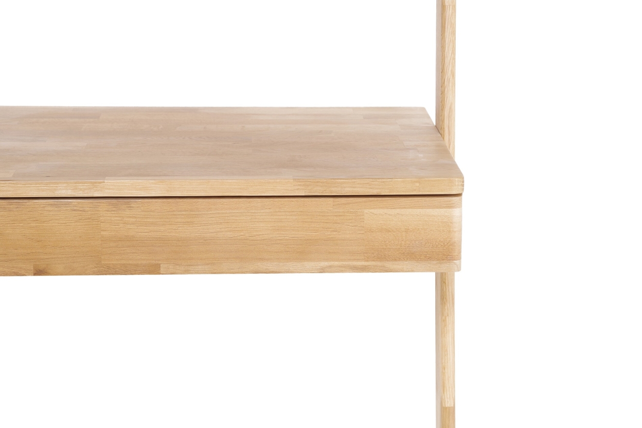FC Oak Rounded Wide Ladder Desk