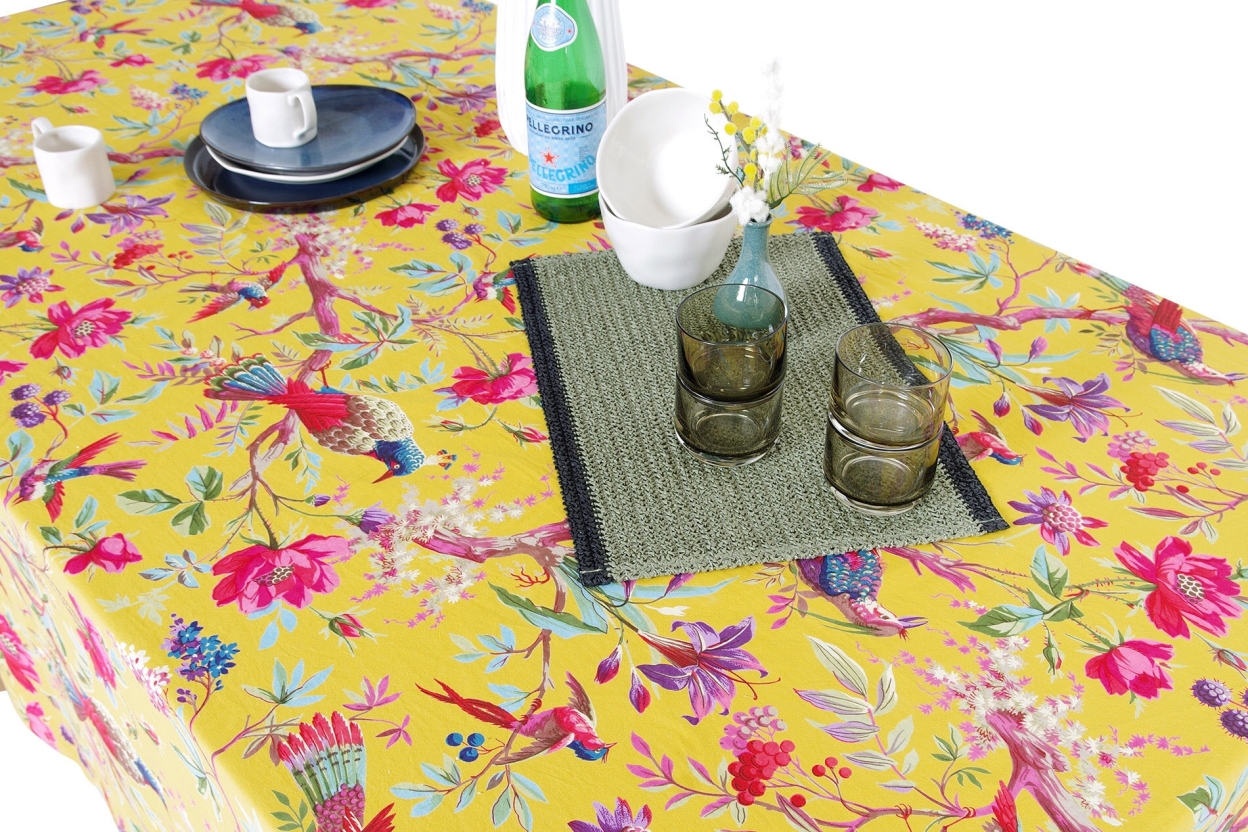 FC Paradise Table Cloth Mimosa Yellow