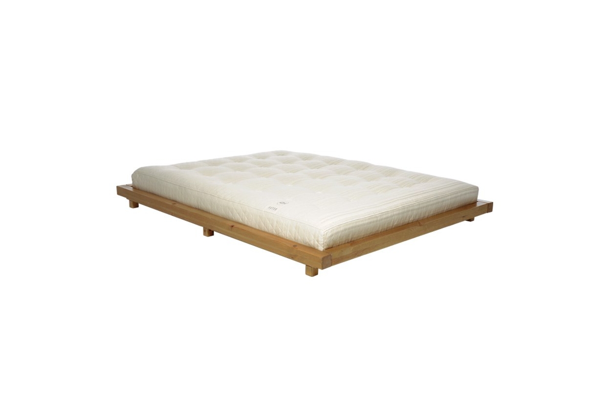 Platform Bed Pine With Elm Stain Frame And Deepsleep Mattress