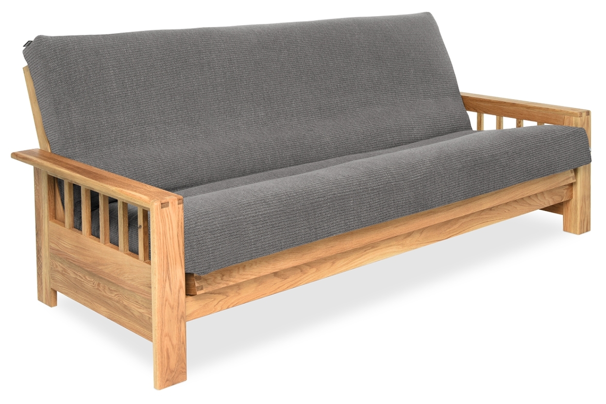 Vienna Oak Seater Aldeburgh Fabric Charcoal