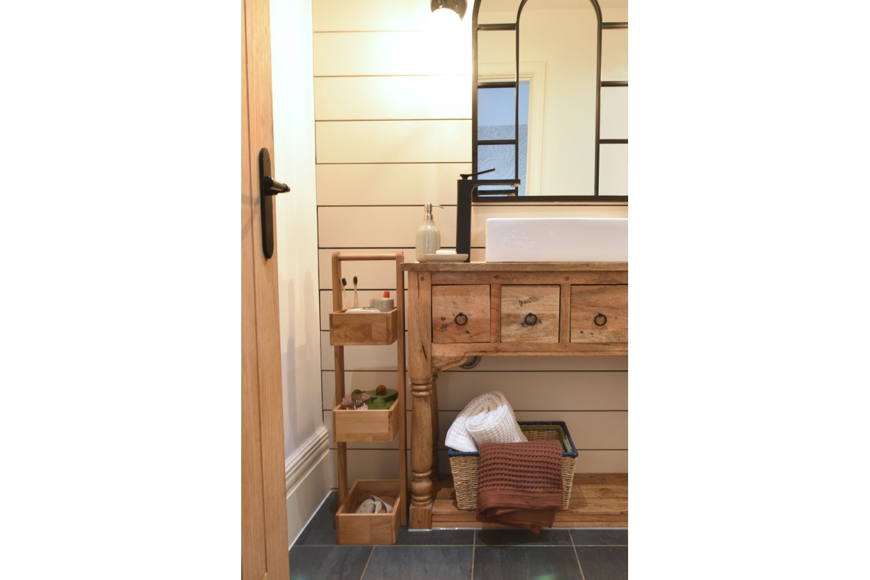FC Oak Bathroom Caddy FB LS