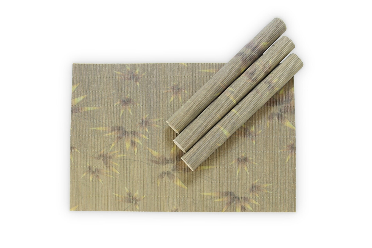 Sasa Bamboo Placemats set of 4 (Olive Green)