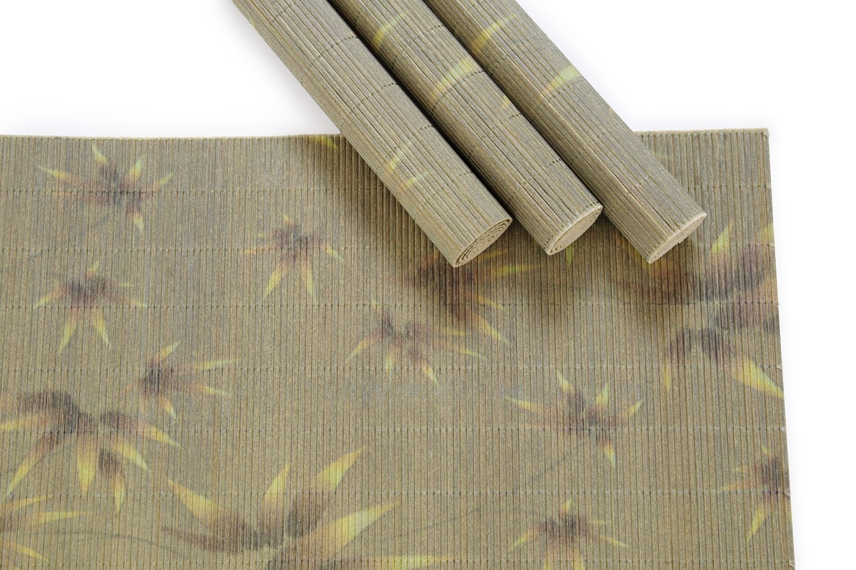 Sasa Bamboo Placemats set of 4 (Olive Green)