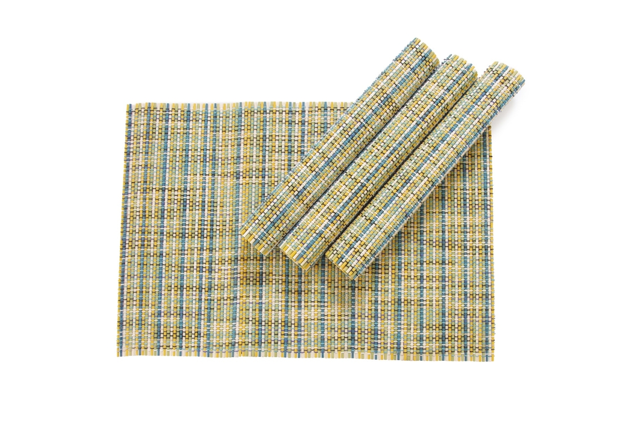 Maruchi Bamboo Placemats set of 4 (Green Mix)