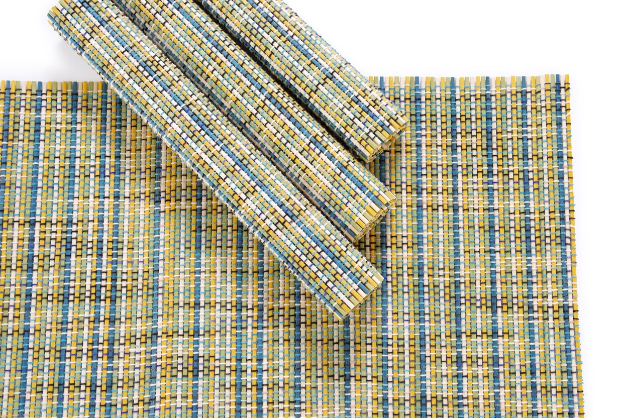 Maruchi Bamboo Placemats set of 4 (Green Mix)