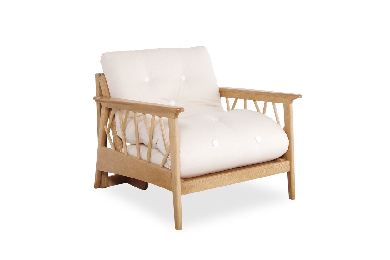 FC Mori Oak Single Sofa Bed