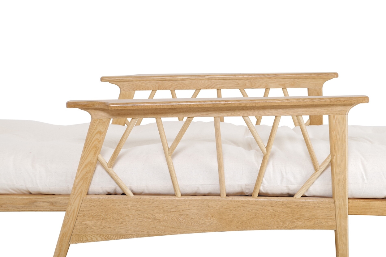 FC Mori Oak Single Sofa Bed