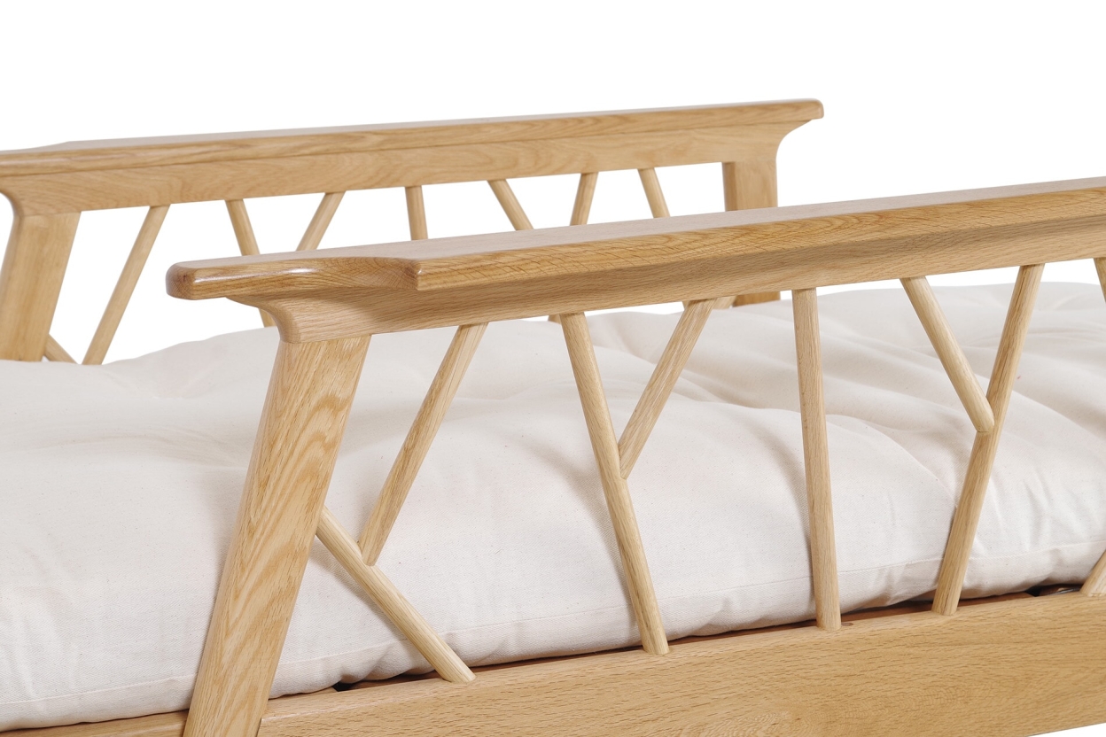 FC Mori Oak Single Sofa Bed