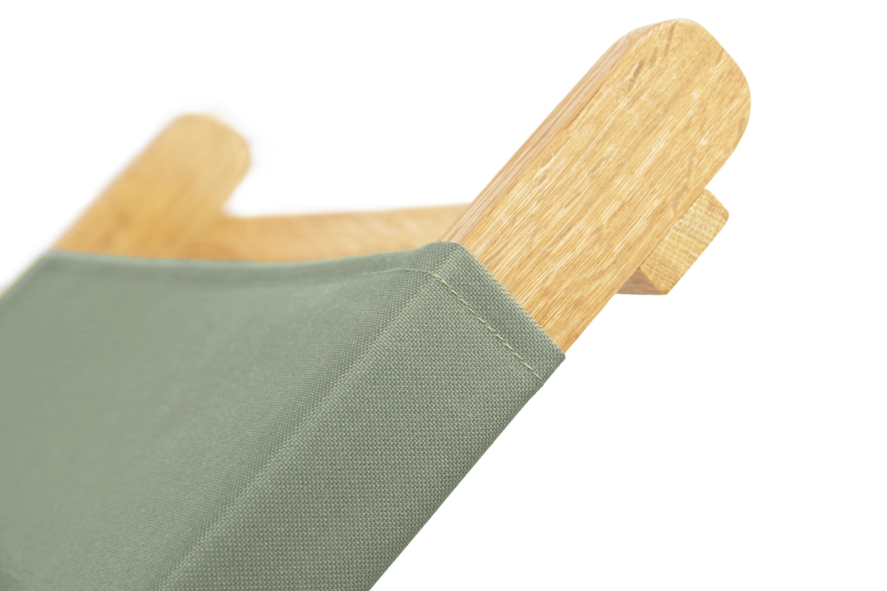 Futon Company Oak Deck Chair Olive Green